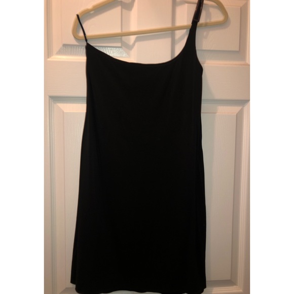 GUCCI S/S 1998 Vintage Tom Ford for Gucci Black One Shoulder G Logo Buckle Dress - Picture 6 of 8